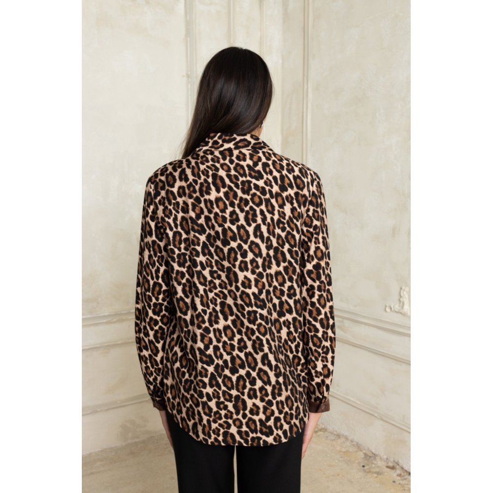 ΠΟΥΚΑΜΙΣO ANIMAL PRINT ME ΚΑΦΕ ΓΙΑΚΑ