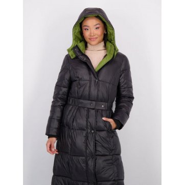 PUFFER JACKET ΜΑΚΡΥ ΜΕ ΖΩΝΗ