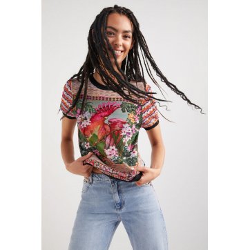 Desigual accessories ΠΛΕΚΤΟ T-SHIRT PARROT