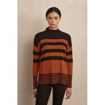 MARINA V PARIS PULLOVER ME ΡΙΓΕΣ