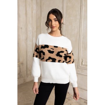 Open fashion ΠΛΕΚΤΟ ΜΕ LEOPARD ΦΑΣΑ