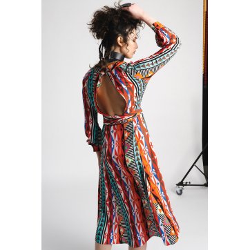 PEACE AND CHAOS REYNOSA WRAP DRESS