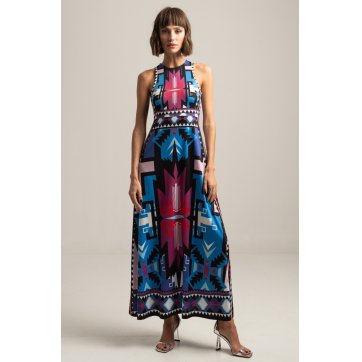 PEACE AND CHAOS REICARNATION MAXI DRESS